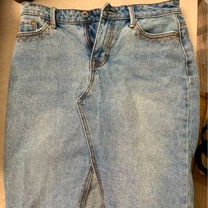 New knee-length Stetson denim skirt